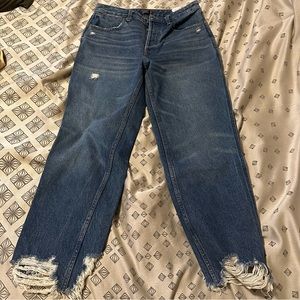 Abercrombie size 28R High Rise Ankle Straight Jeans